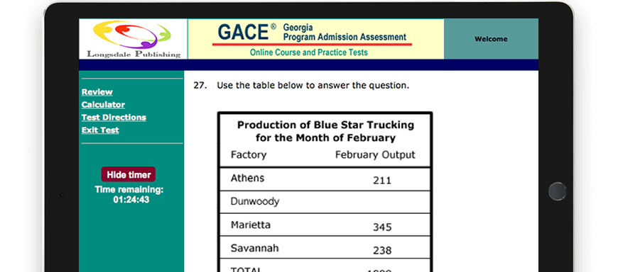 GACE test question