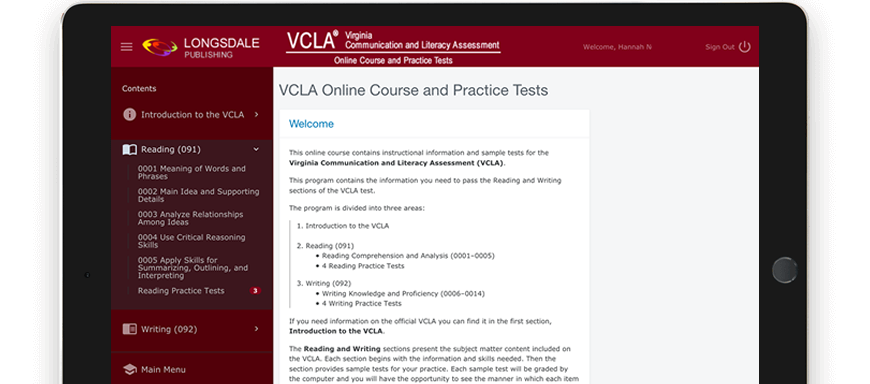 VCLA test question