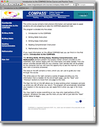 Compass essay test practice