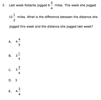 CBEST  Math Practice Test  Question 02 of 50