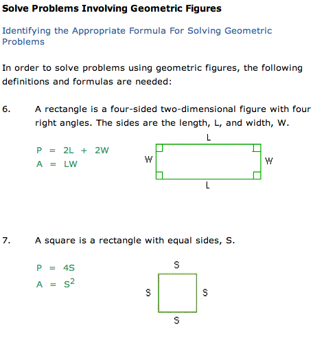 problem solving about geometric figures