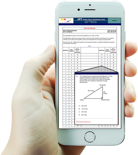 VPT prep program on mobile phone