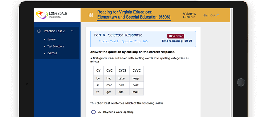 RVE 5306 test questions