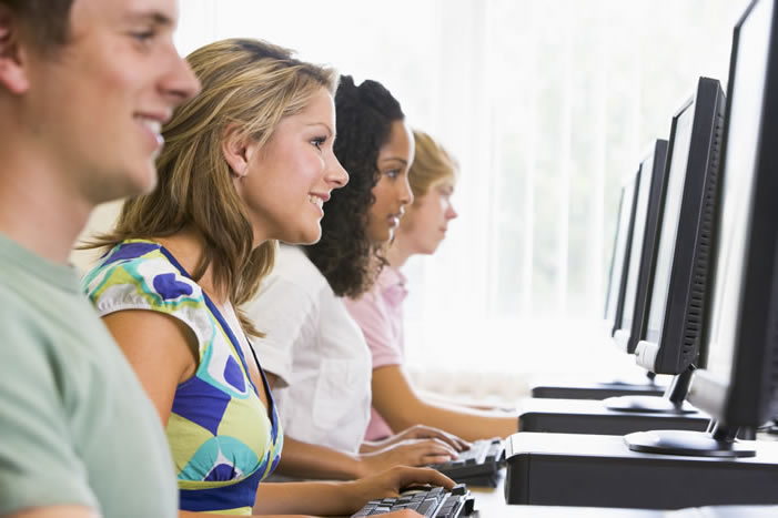 Students in Testing Center