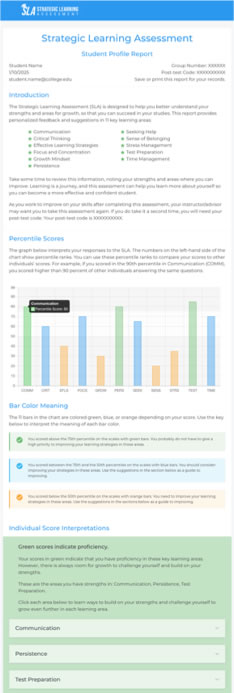 Individual Student Report Thumbnail